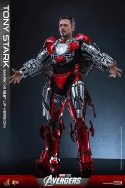 Hot Toys Avengers - Tony Stark (Mark VII Suit-Up) 1/6 Scale Figure -Toy Store tony stark mark vii suit up version marvel gallery 64c146b94c81b